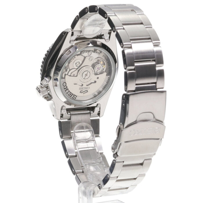 Seiko 5 Sports SKX Street Stonewash Black Dial Silver Steel Strap Watch for Men - SRPL79K1 - Image 9